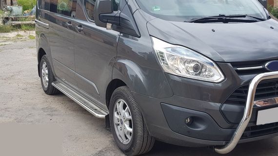 Кенгурятник WT006 (нерж) для Ford Custom 2013-2024 рр | Зображення 2