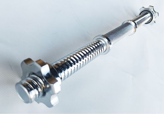 Гантельний гриф EasyFit 45 см Ø 28 мм хромований (EF-8038) | Зображення 1