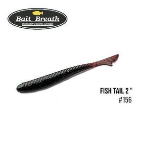 Силиконовая приманка, Съедобный силикон Bait Breath U30 Fish Tail 2" (10шт.) (156 Junebug/Green)