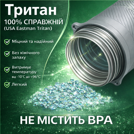 Кружка для кофе и чая с собой 550 мл KANGZYUAN, стакан для воды из тритана с крышкой, серая | Зображення 2