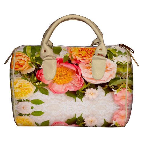 Сумка бочка Barrel Чайные розы 28x18x17 см (SB_15M003_SBR)
