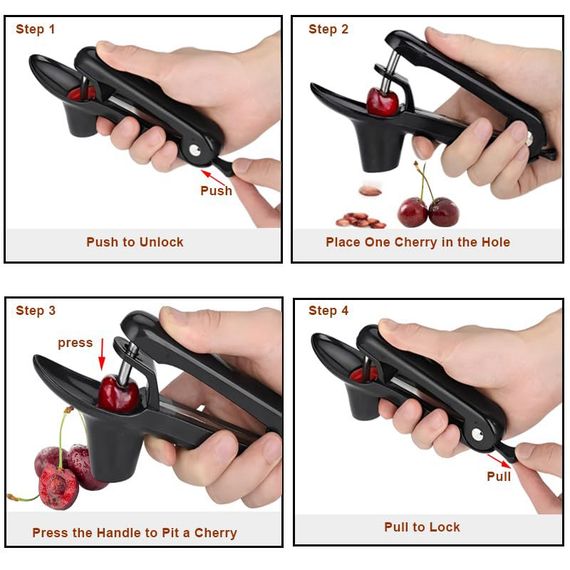 Механический прибор для удаления косточек из вишни Veleka Cherry Pitter · Вишнечистка · Вишнедавка | Зображення 5