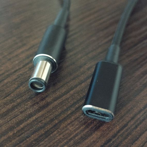 Кабель для зарядки ноутбука HP Type-c female to 7.4*5.0/7.4*0.6 HP (с иглой) | Зображення 1