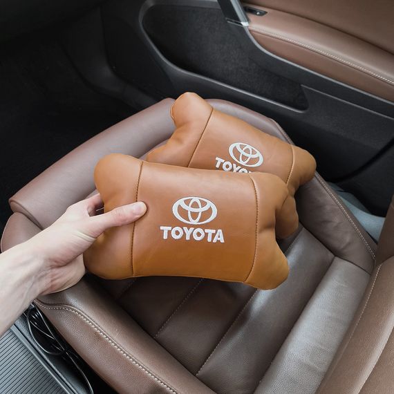 Дорожня подушка під голову Toyota, Універсальна подушка на підголівник авто, Дорожні подушки JW-87 | Зображення 4