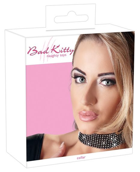 Чокер - Bad Kitty Rhinestone Choker sexstyle