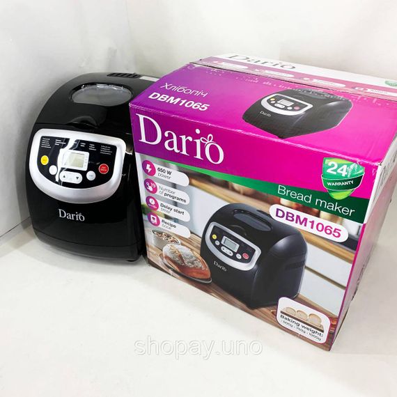 Хлебопечка для безглютеновой выпечки DARIO DBM 1065 600 Вт, 19 програм, Хлебопечь с автоприготовлением PK-77 | Зображення 2