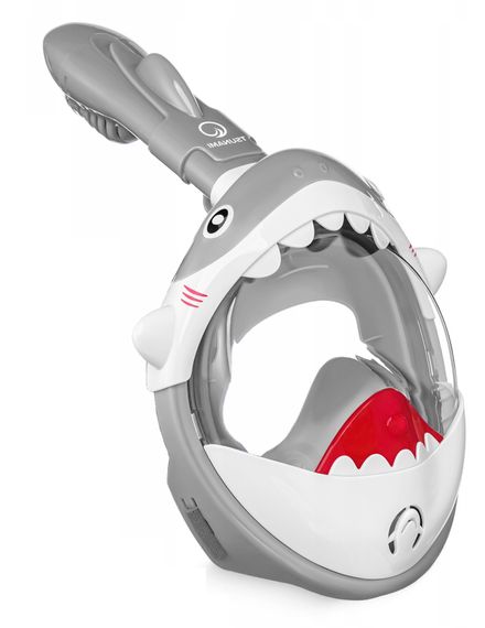 Маска для снорклінгу TSUNAMI Shark повнолицьова, дитяча Grey (P-5905973405447)