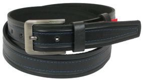 Мужской ремень под джинсы Skipper черный 3,8 см