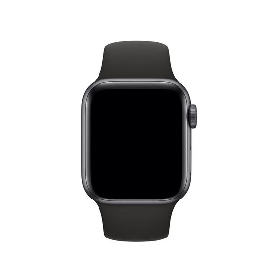 Силіконовий ремінець для Apple Watch 42(ser.1-3)/44/45/46/49mm Чорний / Black | Зображення 1