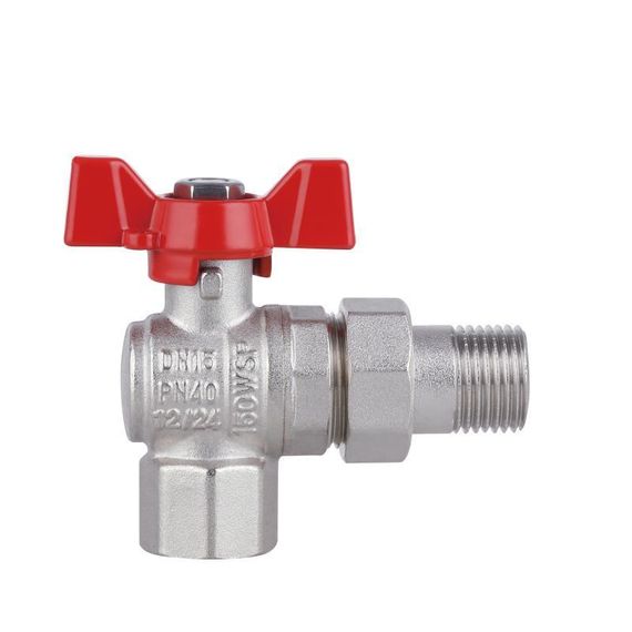 Кран кульовий "Американка" SD Forte 1/2" кутовий SF221W15 | Зображення 4