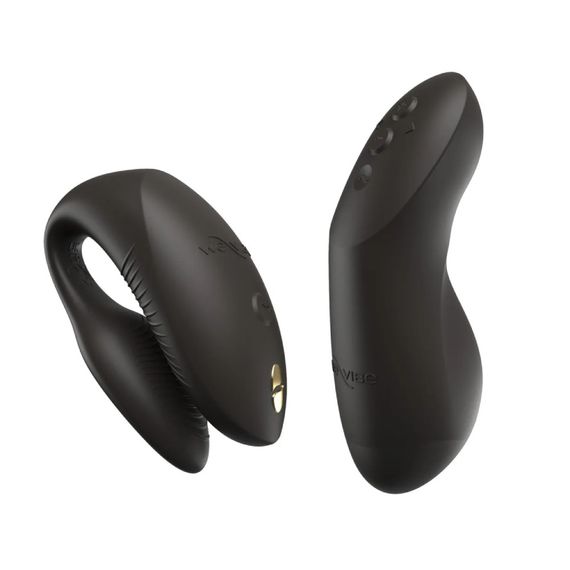 Вібратор для пар We-Vibe Chorus Pro Satin Black з пультом і додатком, чорний Sex Aura | Зображення 2