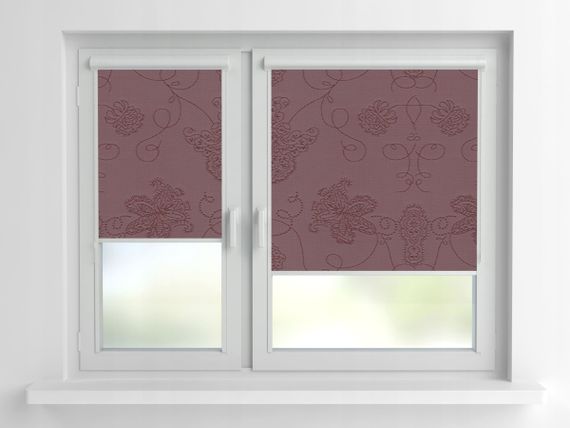 Рулонная штора Rolets Кинга 2-401-950 95x170 см закрытого типа Бордовая | Зображення 1