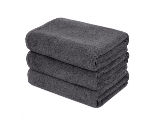 Рушник махровий SoundSleep Lenity з петелькою 400г 70х140 см темно-сірий (2800004628501) | Зображення 1