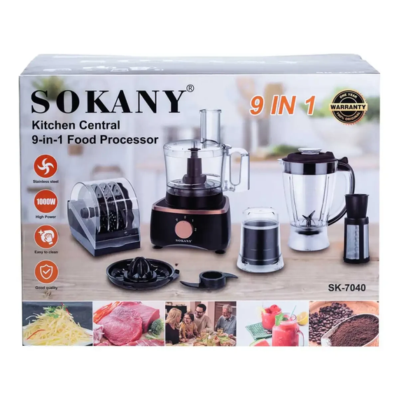 Кухонний комбайн Sokany багатофункціональний 7 в 1 | Зображення 5
