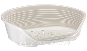 Пластиковий лежак для собак та котів Ferplast Siesta Deluxe 4 білий 61.5х45х21.5 см 70204911