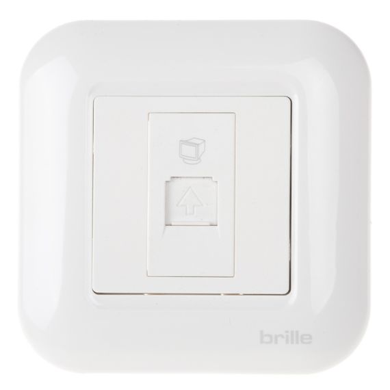 Розетка компьютерная TB-1PC White