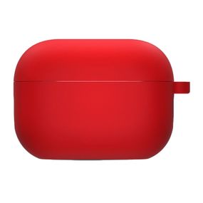 Силіконовий футляр з мікрофіброю для навушників Airpods 4 / 5 Червоний / Red