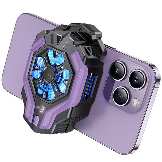 Охолоджуючий кулер для мобільного телефону Hoco GM26 Ambitious Black purple