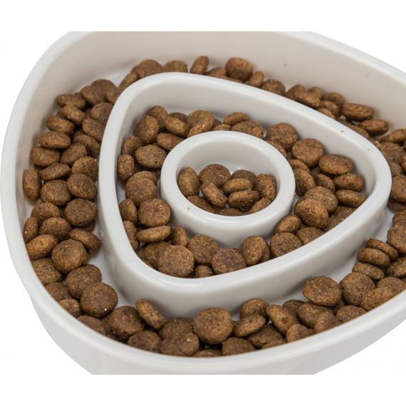 Миска Trixie для котів Повільне годування сіра пластикова 350 мл 15х15 см | Зображення 3