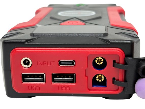 Пусковий пристрій для авто Jump Starter 12V 600A з USB і Type-C, бустер для запуску автомобіля, портативний power bank | Зображення 6