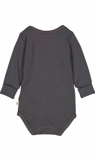 Дитяче боді для новонароджених Green Cotton 68 см Антрацит (25111214A) | Зображення 1