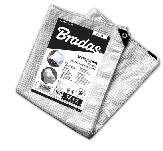 Тент армований прозорий Bradas LENO CRISTAL 100 г/м² 3 х 4 м PLC1003/4