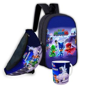 Набор детский Герои в Масках рюкзак 36х27см сумка-бананка,кружка с принтом для мальчика (01636)