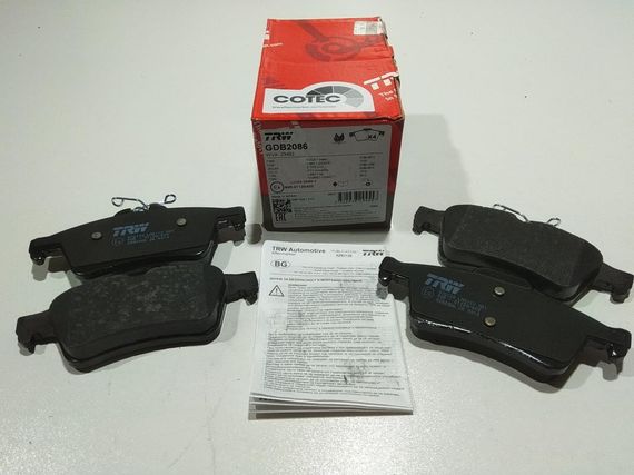 Колодки задні гальмівні MAZDA 3, TRW (GDB2086) дискові (BPYK-26-48Z)