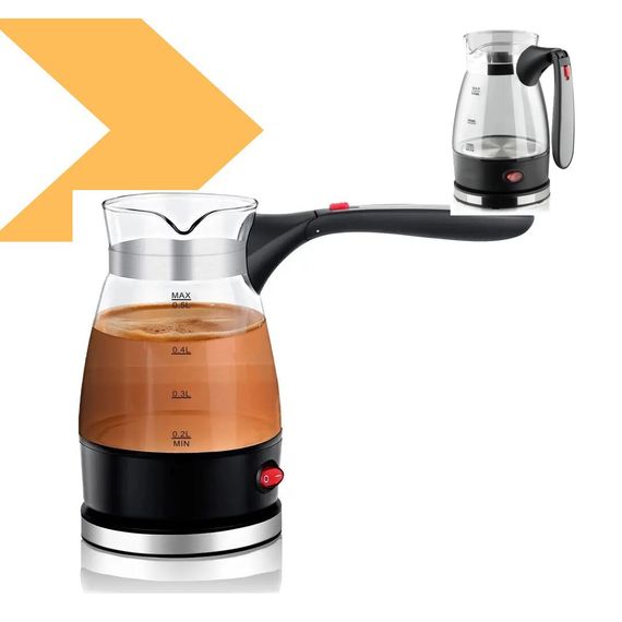 Електрична кавоварка-турка з потужністю 600 Вт, об'єм 0,5 л, Domotec MS-128 (47535-128_259) | Зображення 1