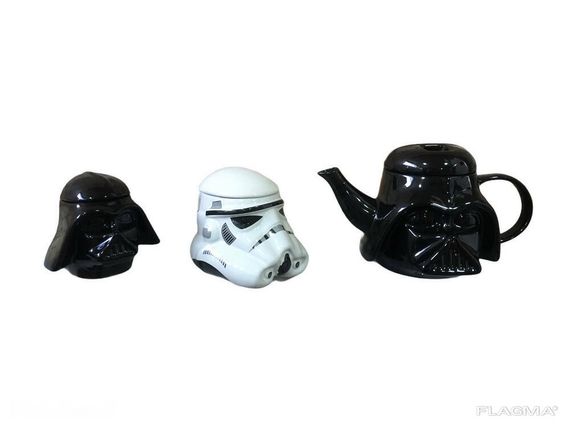 Подарочный Набор Кружка Чашка Бокал 3D Крышкой Star Wars Дарт Вейдер и Штурмовик 3D и... | Зображення 1
