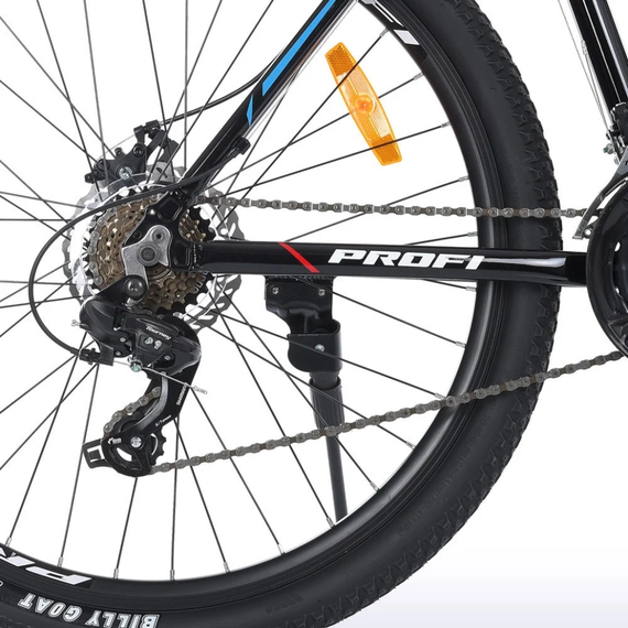 Велосипед  "EVEREST" PROF1 G275EVEREST A275.127,5 д. Алюм.рама 19 ", SHIMANO 21SP, алюм.DB, CS TZ500, чорний | Зображення 5