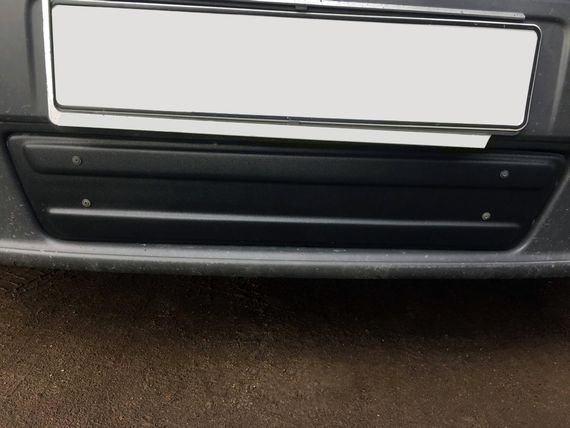 Зимова нижня накладка на решітку (під номером) 2007-2015, Матова для Renault Trafic рр | Зображення 1