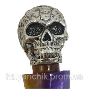 Шило для кальяна Череп серебро