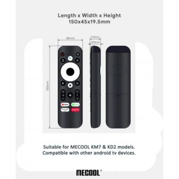 Аэропульт XPRO Mecool V22 (микрофон, Bluetooth) черный  (V9NQGN_499) | Зображення 5