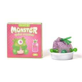Насадка на член Recare Pink Monster Spike Condom (презерватив з кульками та вусиками), Зелений