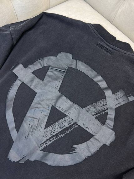 Футболка Vetements Graphitic print чоловіча темно-сіра бавовна оверсайз f721 | Зображення 2