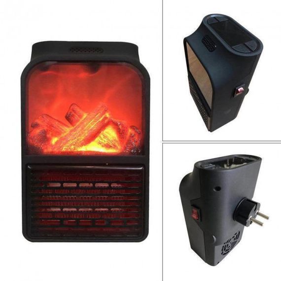 Портативный тепловентилятор для обогрева Flame Heater 1000 Вт, Электрический обогреватель для офиса OX-68 | Зображення 9