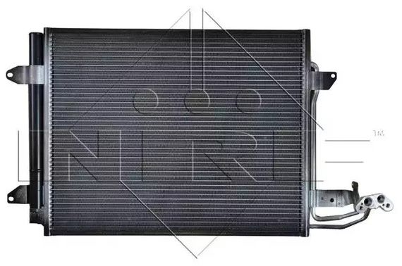 Радіатор, конденсор кондиціонера VW CADDY, NRF (35521) | Зображення 1