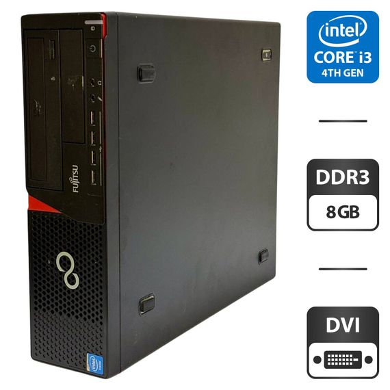 Комп'ютер Fujitsu Esprimo E720 E85 SFF / Intel Core i5-4440 (4 ядра по 3.1 - 3.3 GHz) / 8 GB DDR3 / 500 GB HDD / Intel HD Graphics 4600 / DVD-ROM б/в | Зображення 1