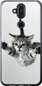 Чехол на Nokia 8.1 Летящий котёнок "2322u-1620-17620"