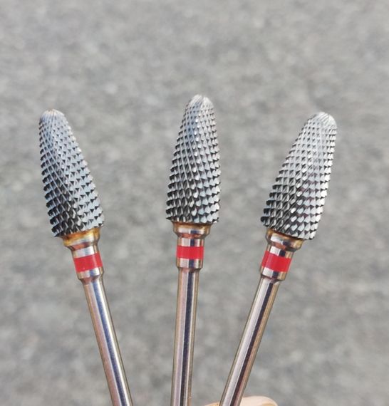 Фреза кукурузка твердосплав с красной насечкой