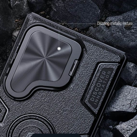 TPU+PC чохол Nillkin CamShield Armor Prop для Samsung Galaxy S24 Ultra Black | Зображення 6