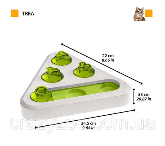 Іграшка для котів та собак Ferplast Trea з місцями для ласощів 24.5x22x6 см 85483099 | Зображення 1