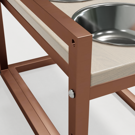 Миски на регулируемой подставке для средних собак Hollky Flex M (2 × 0.85 л) FM-422530-GLWH | Зображення 2