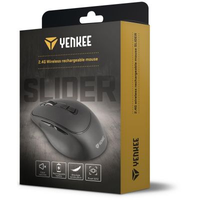 Мышка YENKEE YMS 2080GY Slider Wireless Black (45019322) | Зображення 4