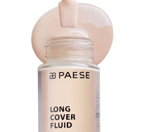 Тональний крем Paese Long Cover Fluid - 0,5 ivory (30 ml) | Зображення 1