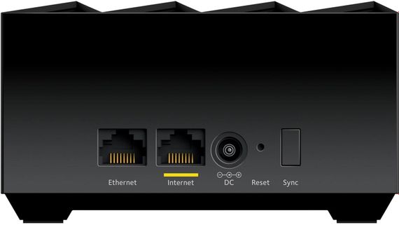 WiFi-система NETGEAR Nighthawk MK62 AX1800 WiFi 6, MESH, 1xGE LAN, 1xGE WAN, черн. цв. (2шт.) (MK62-100PES) | Зображення 7