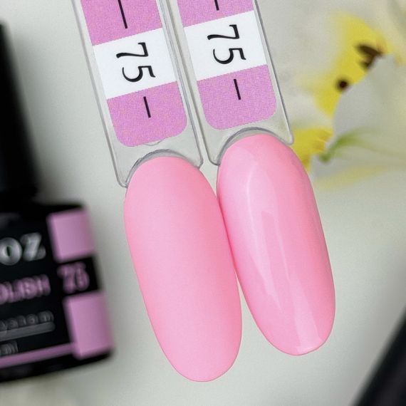 Гель-лак Crooz 75 (ніжний рожево-малиновий) 8мл | Зображення 1