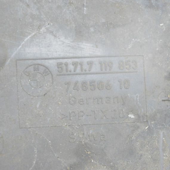 Захист арок передня ліва BMW E60 E61 2003-2010 Ущільнювач підкрилка БМВ е60 е61 51717119853 7119853 | Зображення 2