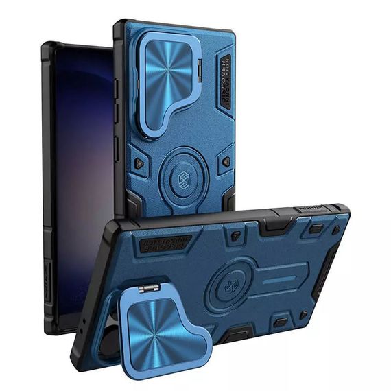 TPU+PC чохол Nillkin CamShield Armor Prop для Samsung Galaxy S25 Ultra Blue | Зображення 5